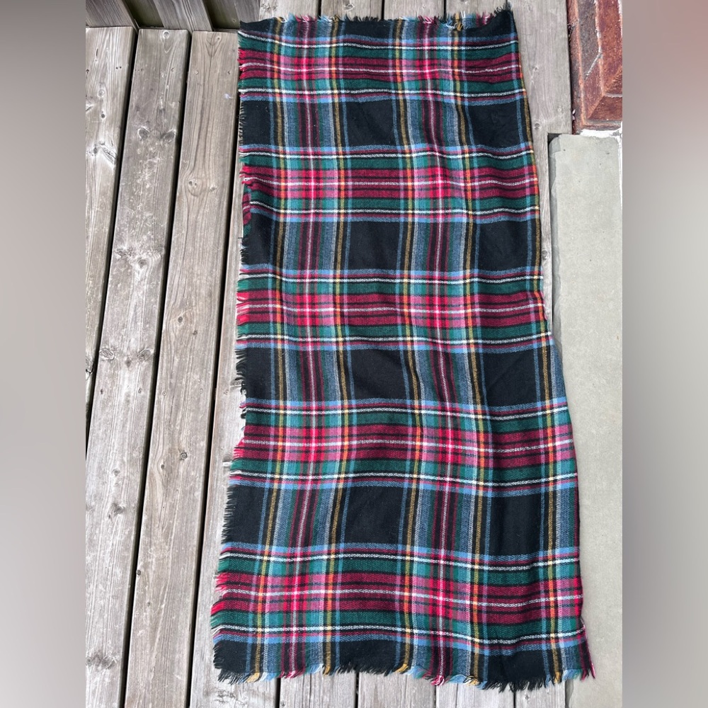 Garage Plaid Scarf One Size